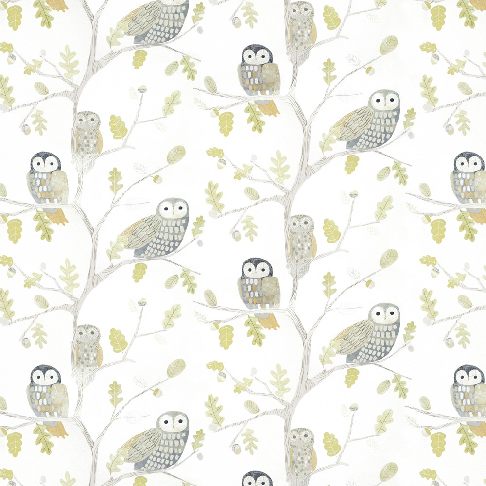 Little Owls Wallpaper 112627 by Harlequin in Kiwi Green